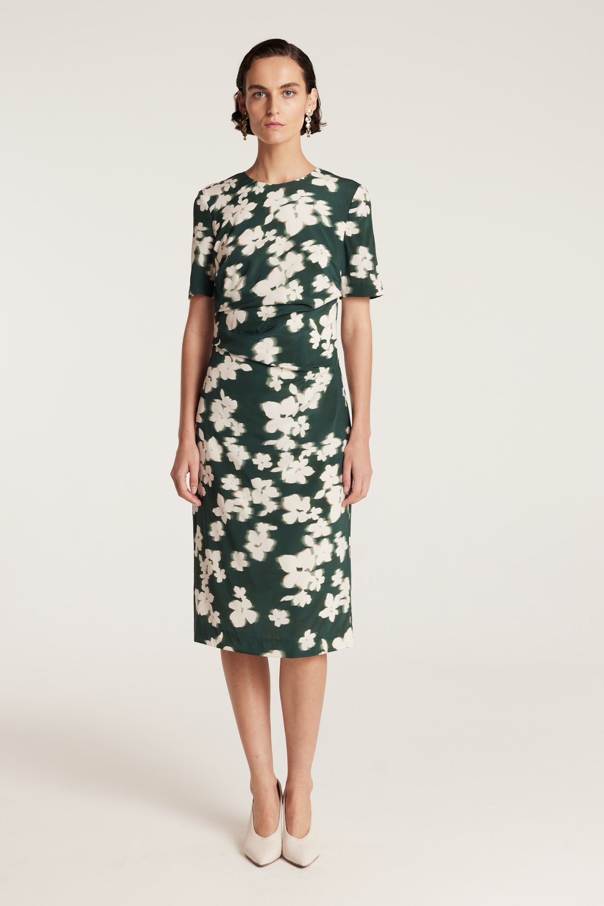 Louise Dress - Green Print - Perri Cutten Louise Dress - Green Print - Perri Cutten
