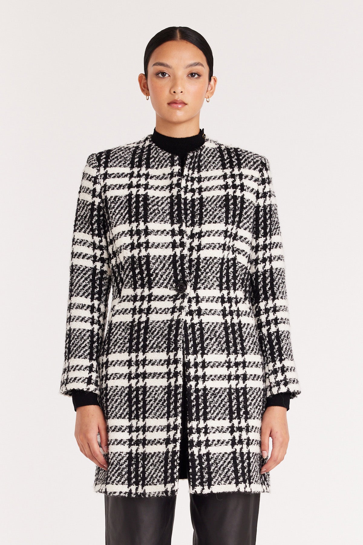 Madison Coat - Black/Check-Perri Cutten