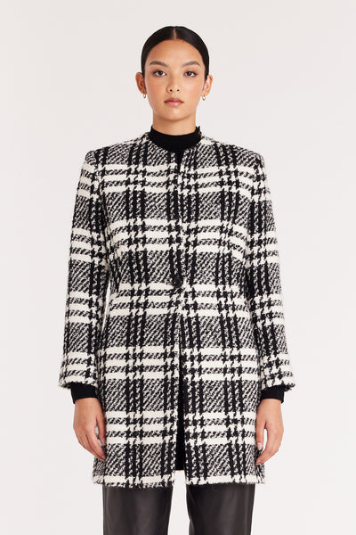Madison Coat - Black/Check-Perri Cutten