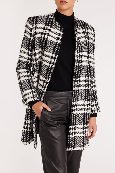 Madison Coat - Black/Check-Perri Cutten