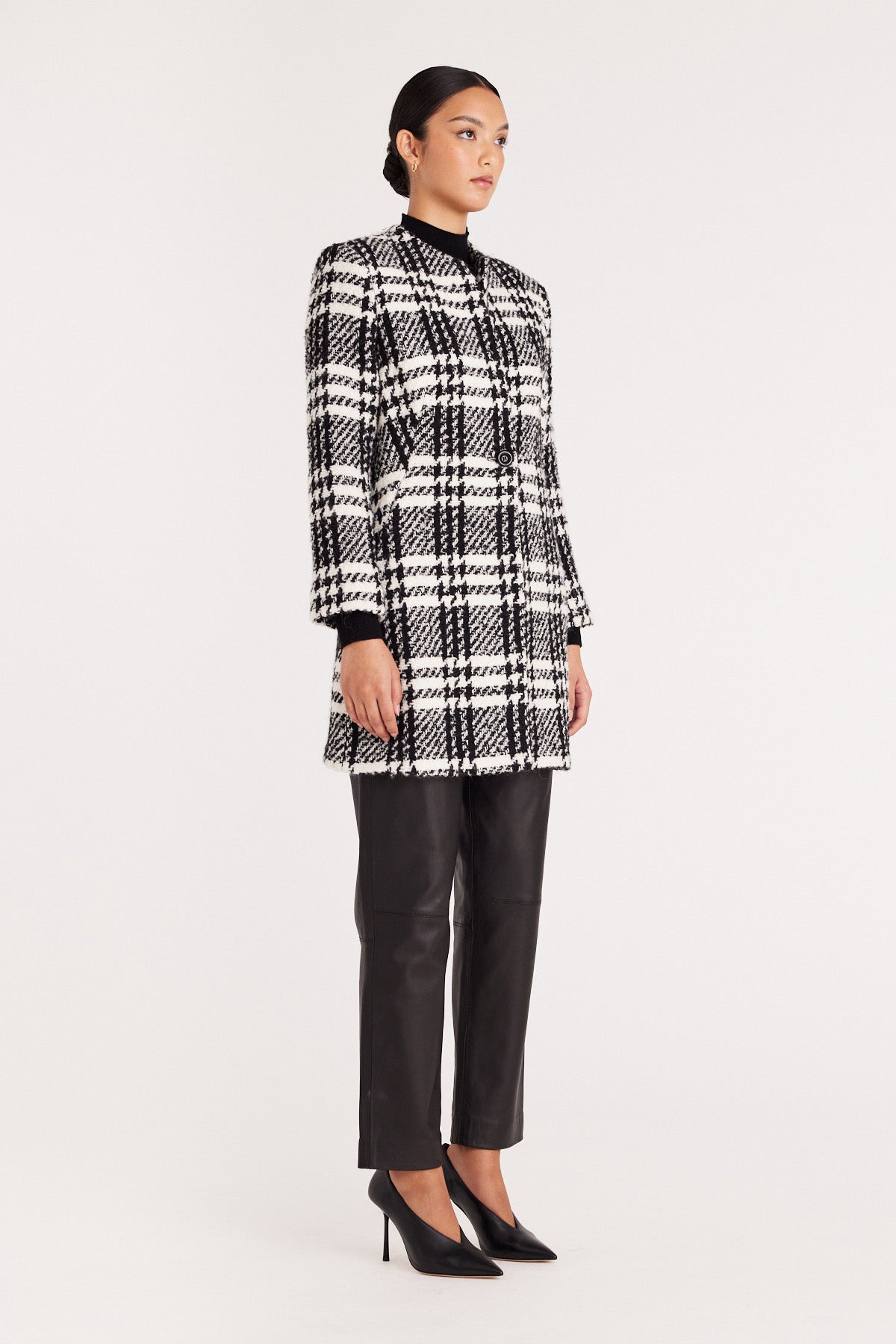 Madison Coat - Black/Check-Perri Cutten