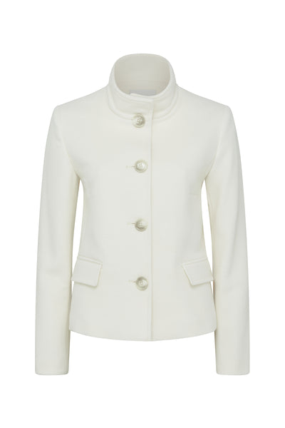 Aspen Wool Coat - Winter White-Perri Cutten