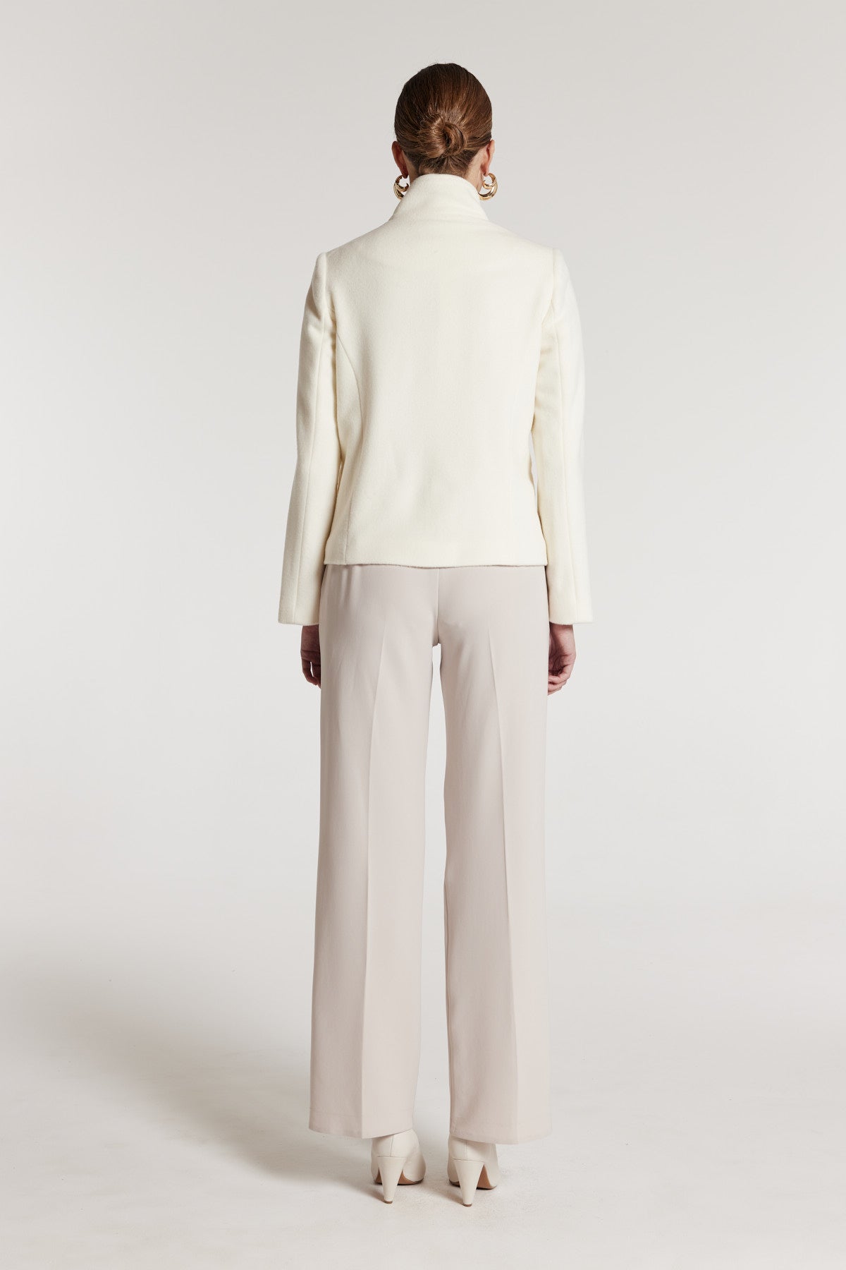 Aspen Wool Coat - Winter White-Perri Cutten