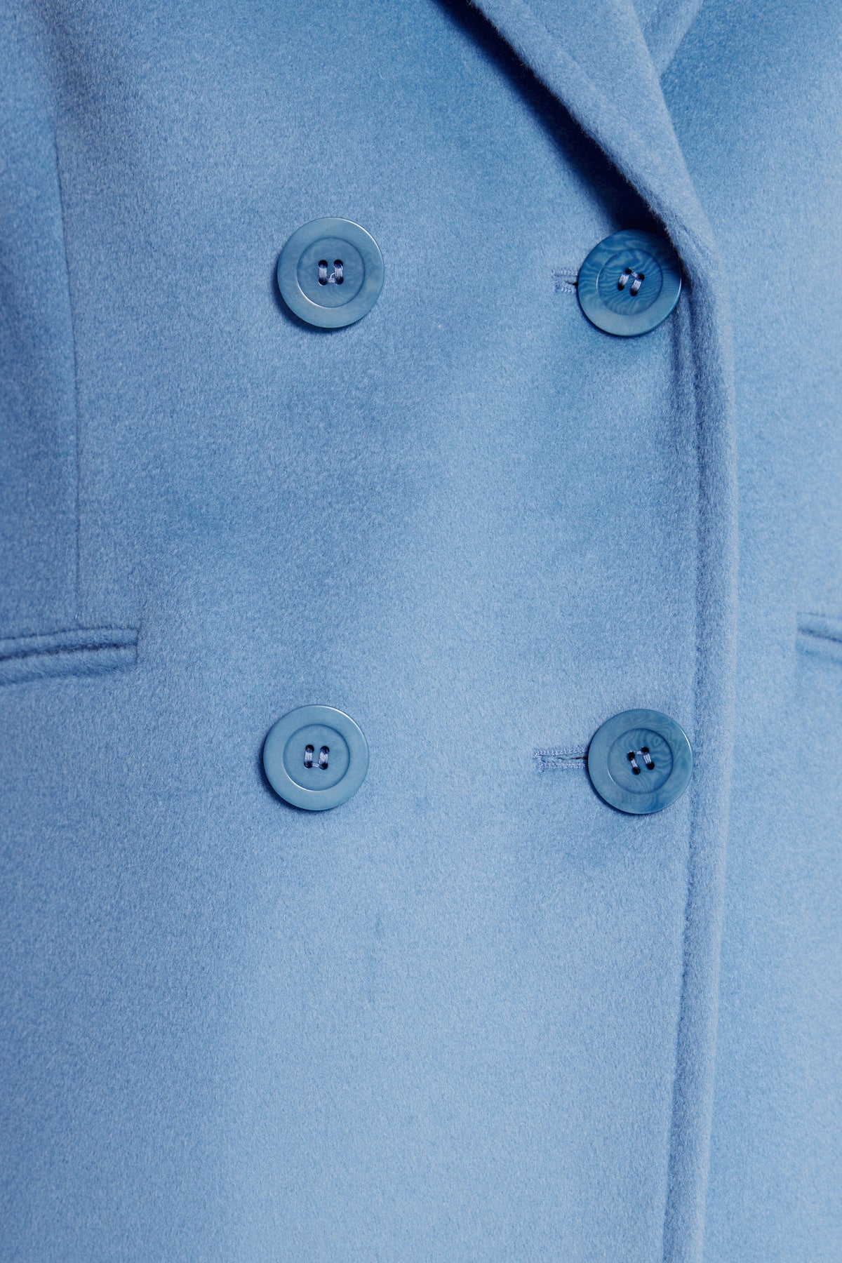 Albert Wool Coat - Sky Blue-Perri Cutten