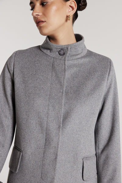 Glasgow Coat - Marle Charcoal-Perri Cutten
