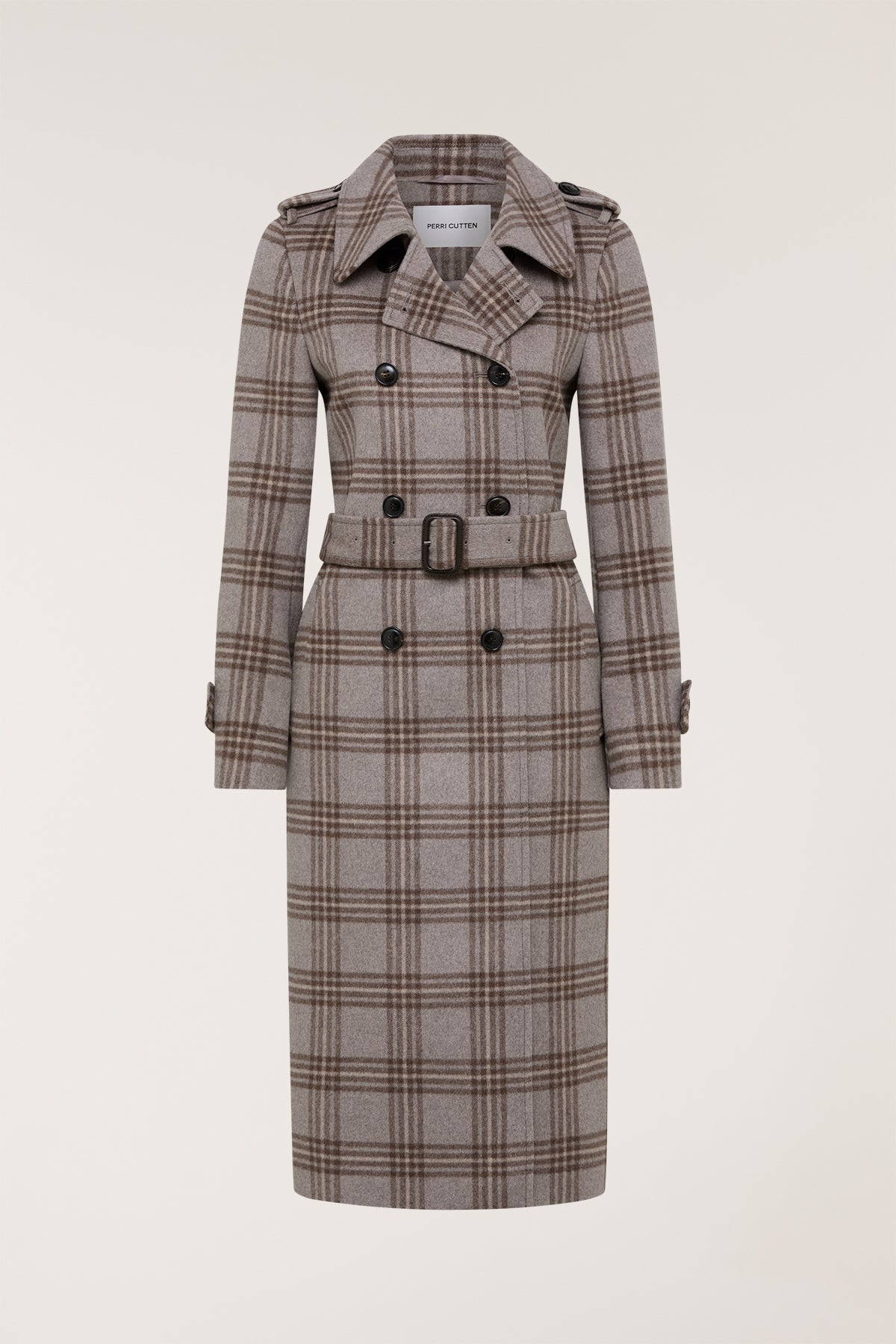 Max Wool Trench - Check-Perri Cutten