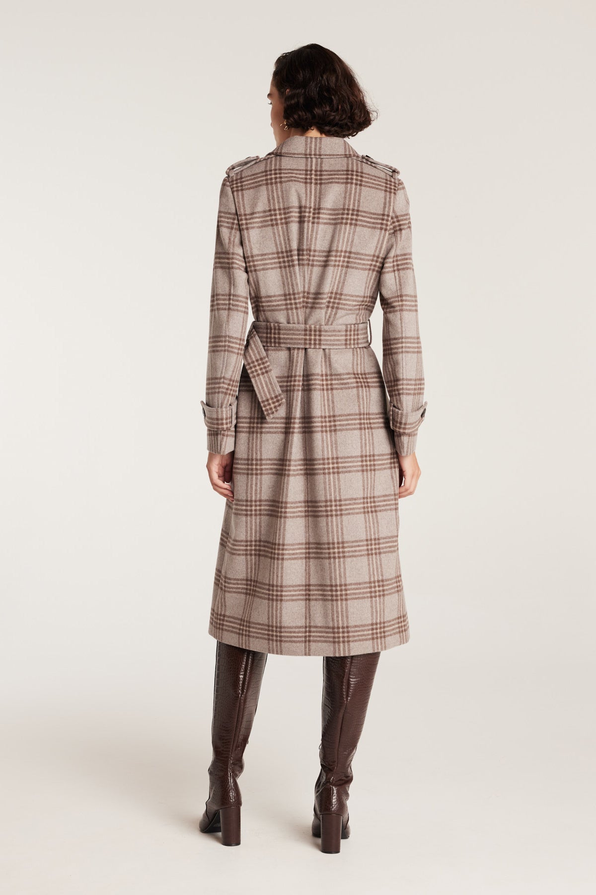 Max Wool Trench - Check-Perri Cutten