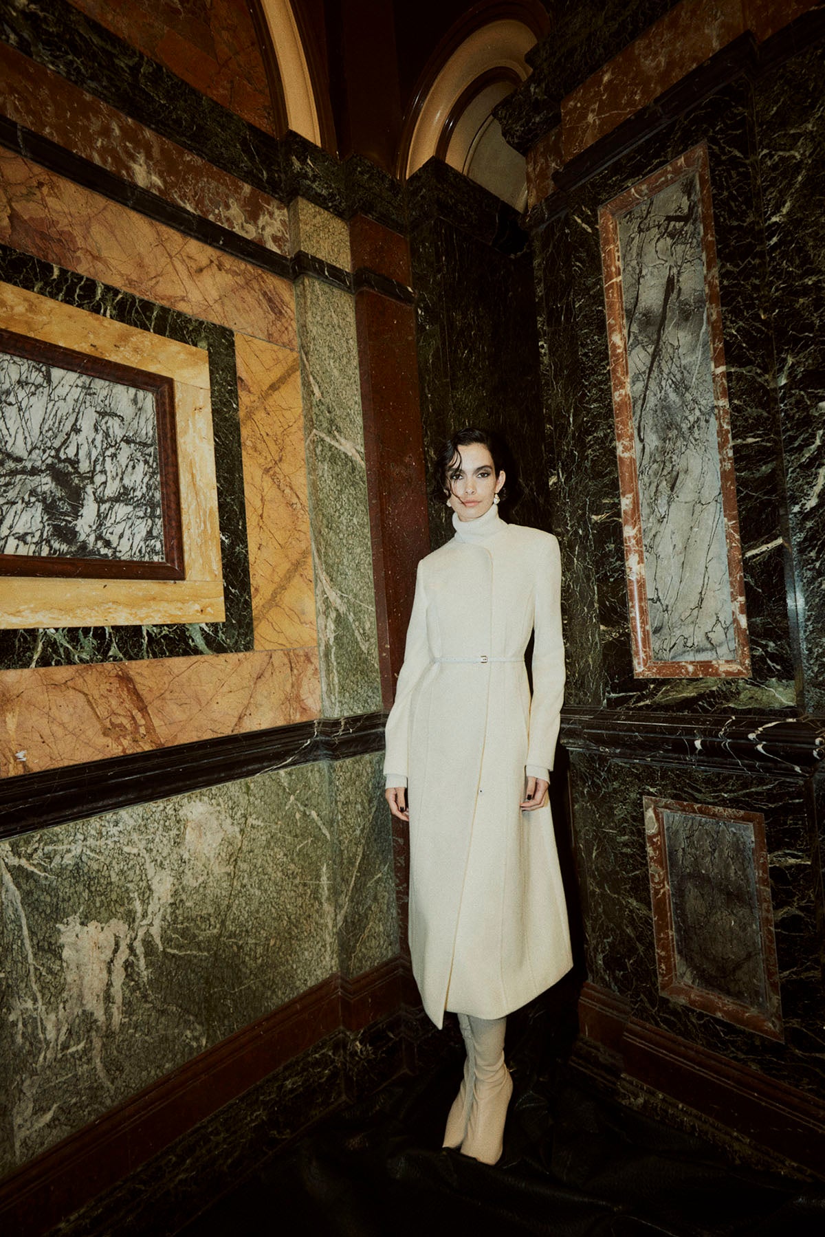 Paloma Coat - Winter White-Perri Cutten
