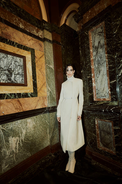 Paloma Coat - Winter White-Perri Cutten