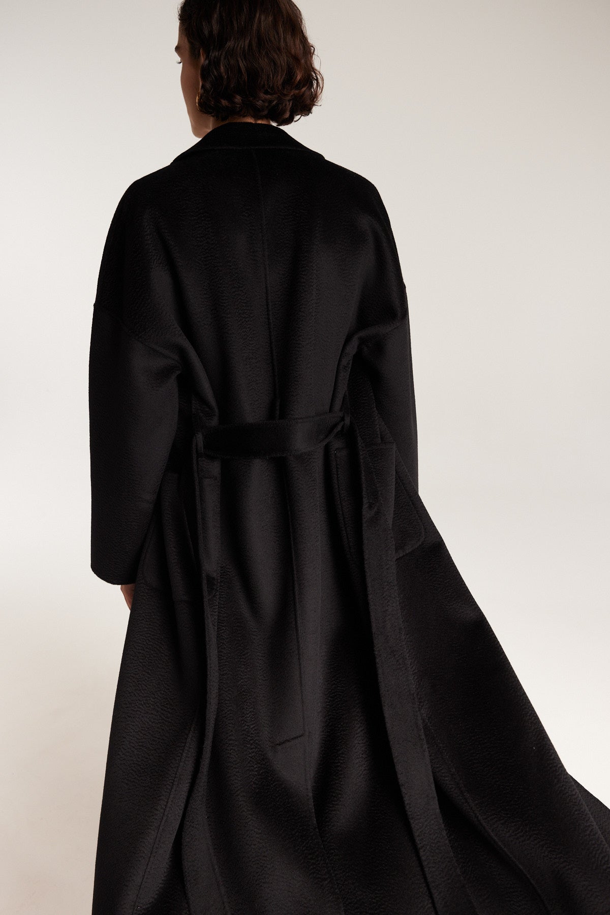 Wrap Coat - Black-Perri Cutten
