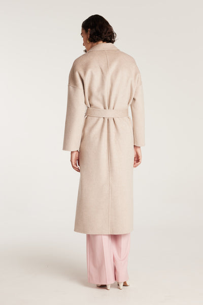 Wrap Coat - Oyster-Perri Cutten