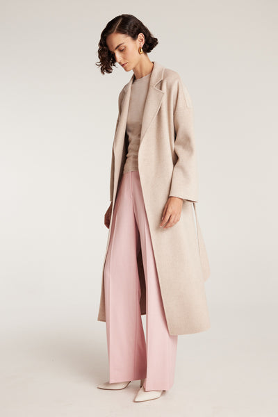 Wrap Coat - Oyster-Perri Cutten