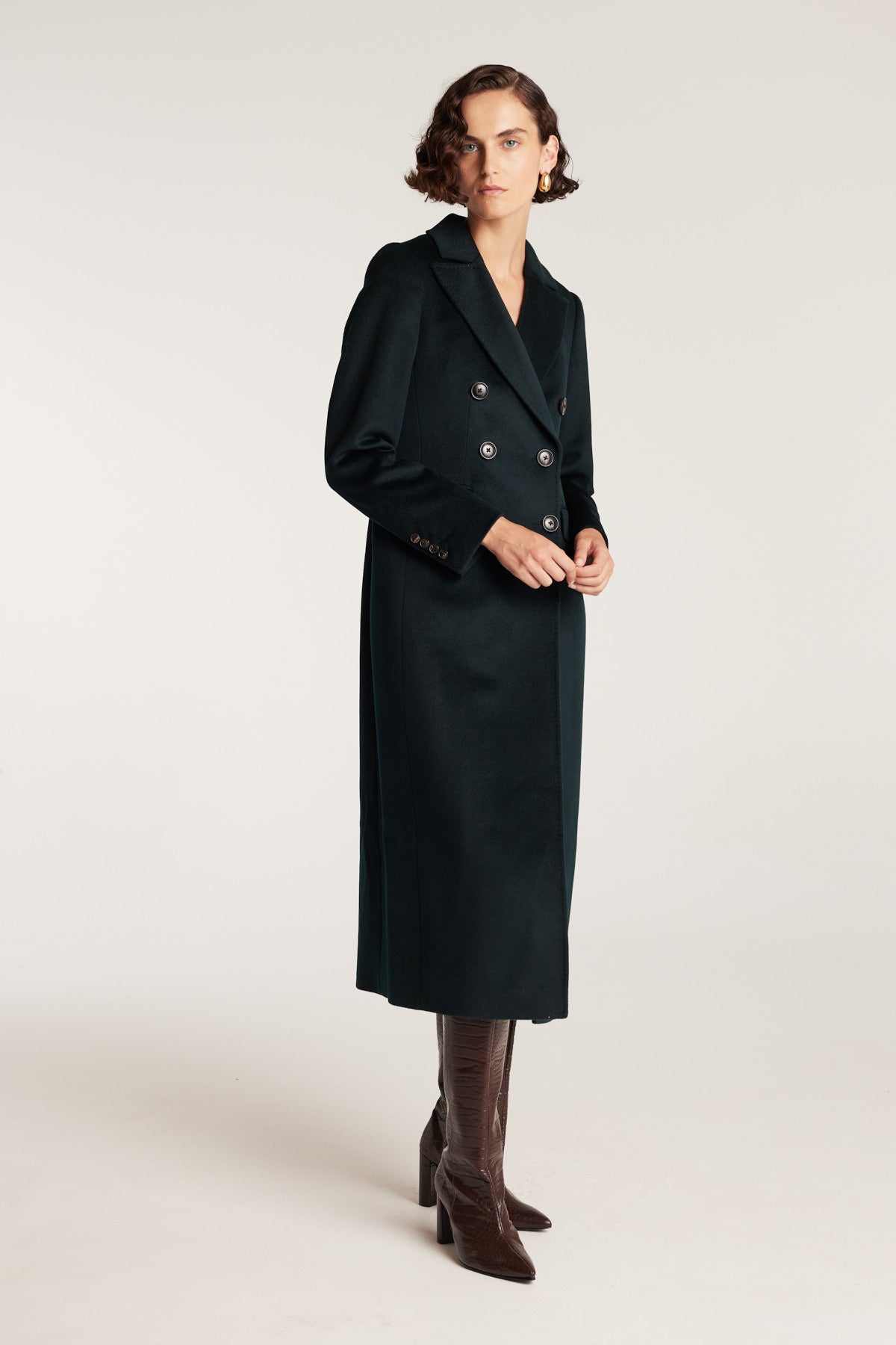 Tailored Coat - Green-Perri Cutten