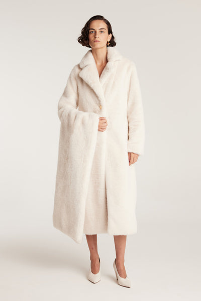 The Shag Coat - Ecru-Perri Cutten