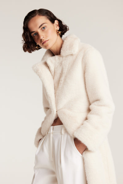 The Shag Coat - Ecru-Perri Cutten