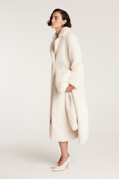 The Shag Coat - Ecru-Perri Cutten