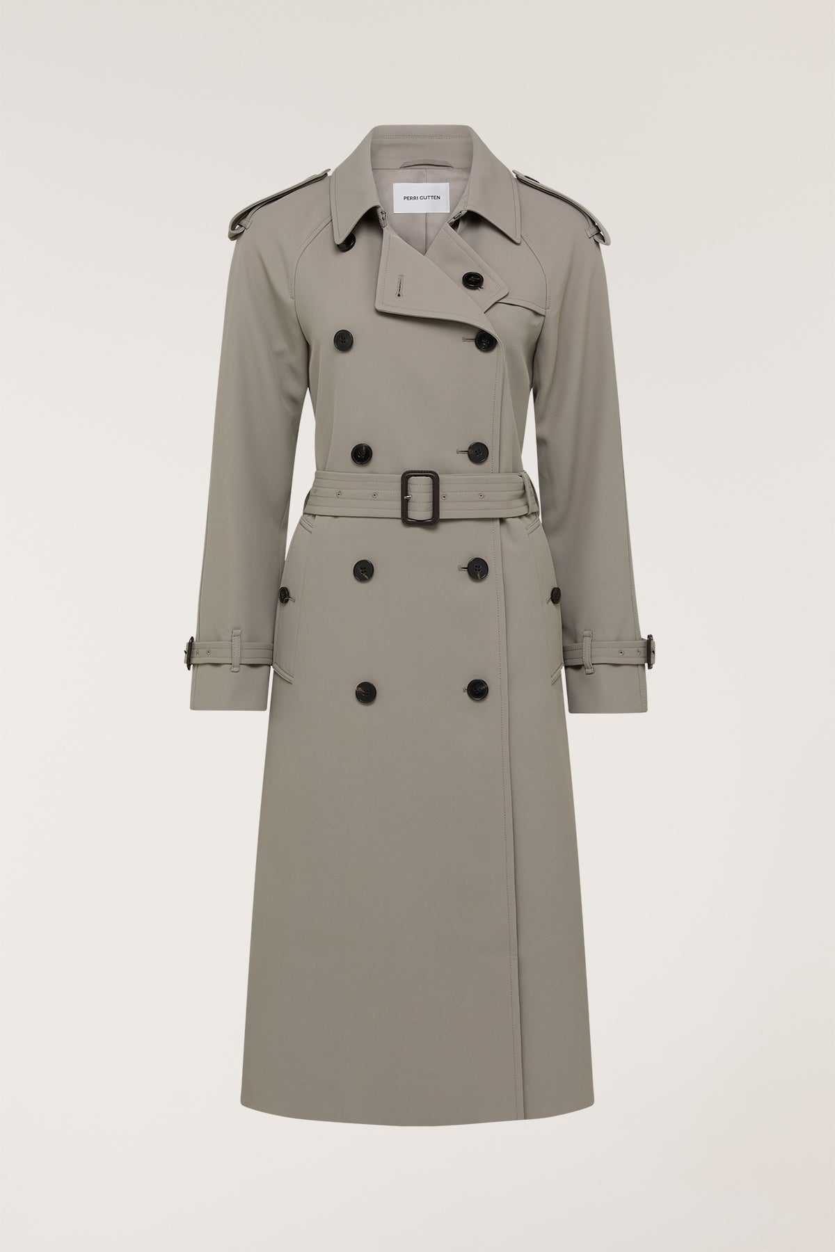 Drape Trench Coat - Olive-Perri Cutten