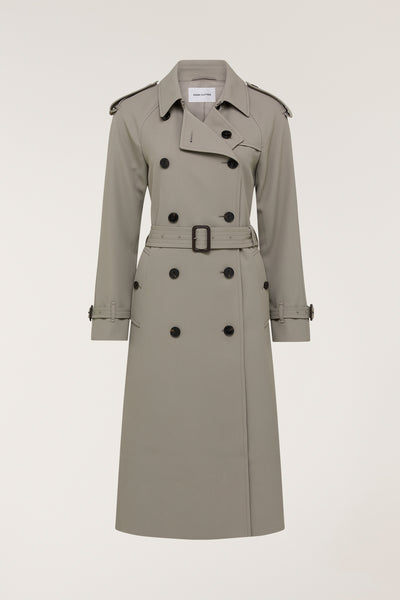 Drape Trench Coat - Olive-Perri Cutten