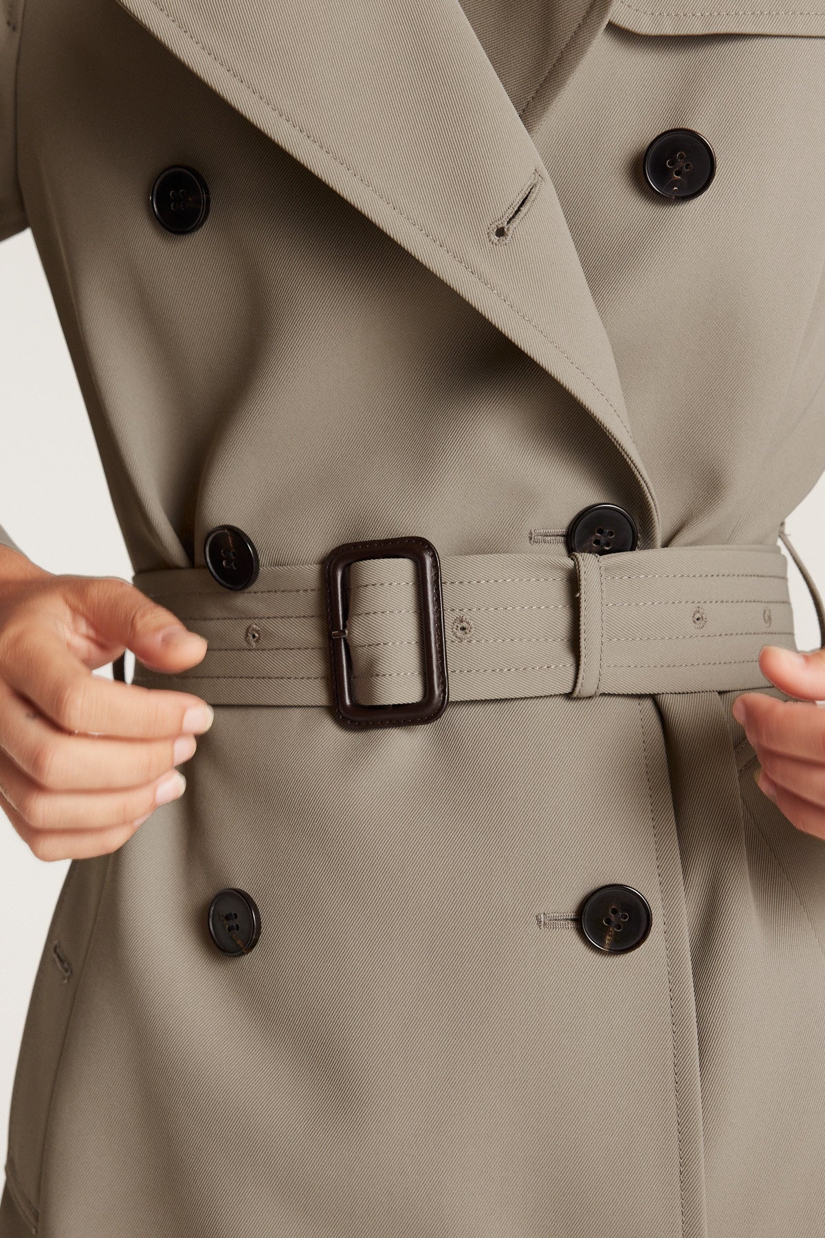 Drape Trench Coat - Olive-Perri Cutten