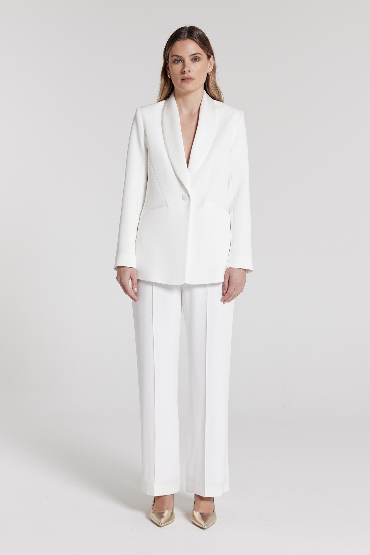 Tuxedo Jacket - Ivory-Perri Cutten