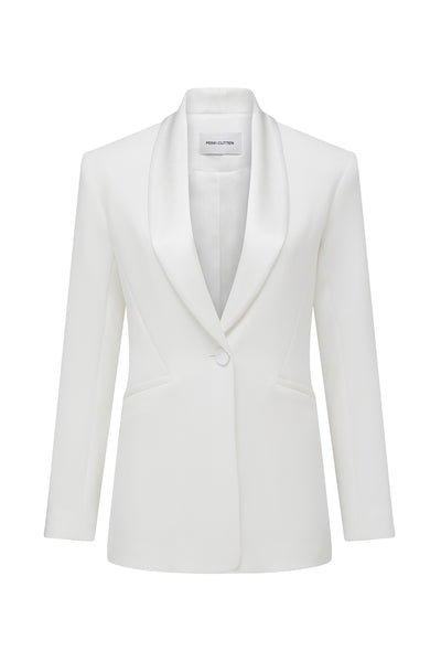 Tuxedo Jacket - Ivory-Perri Cutten