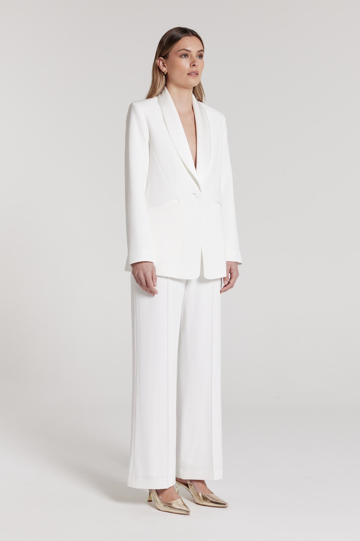 Tuxedo Jacket - Ivory-Perri Cutten