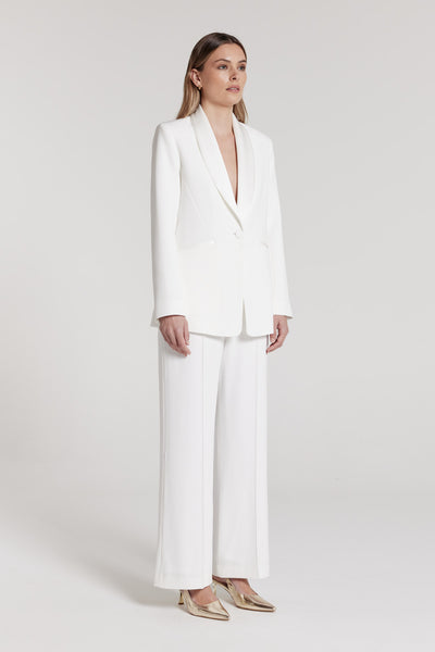 Tuxedo Jacket - Ivory-Perri Cutten