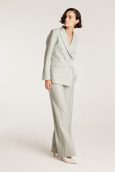 Lea Wool Jacket - Powder Green-Perri Cutten