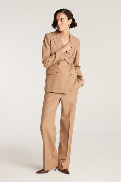 Lea Wool Jacket - Tan-Perri Cutten
