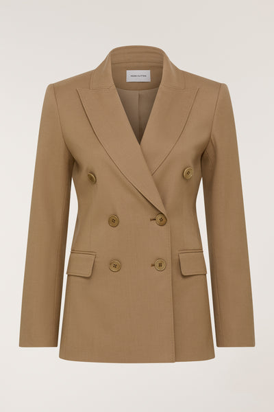 Lea Wool Jacket - Tan-Perri Cutten