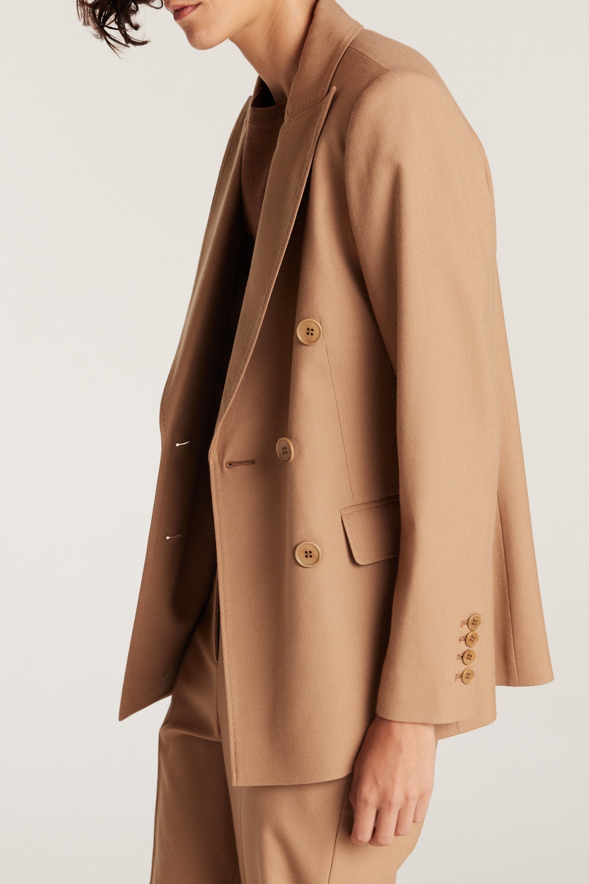 Lea Wool Jacket - Tan-Perri Cutten