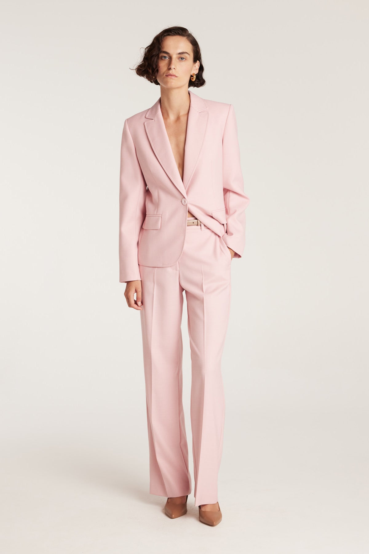 City Suit Jacket - Pink-Perri Cutten