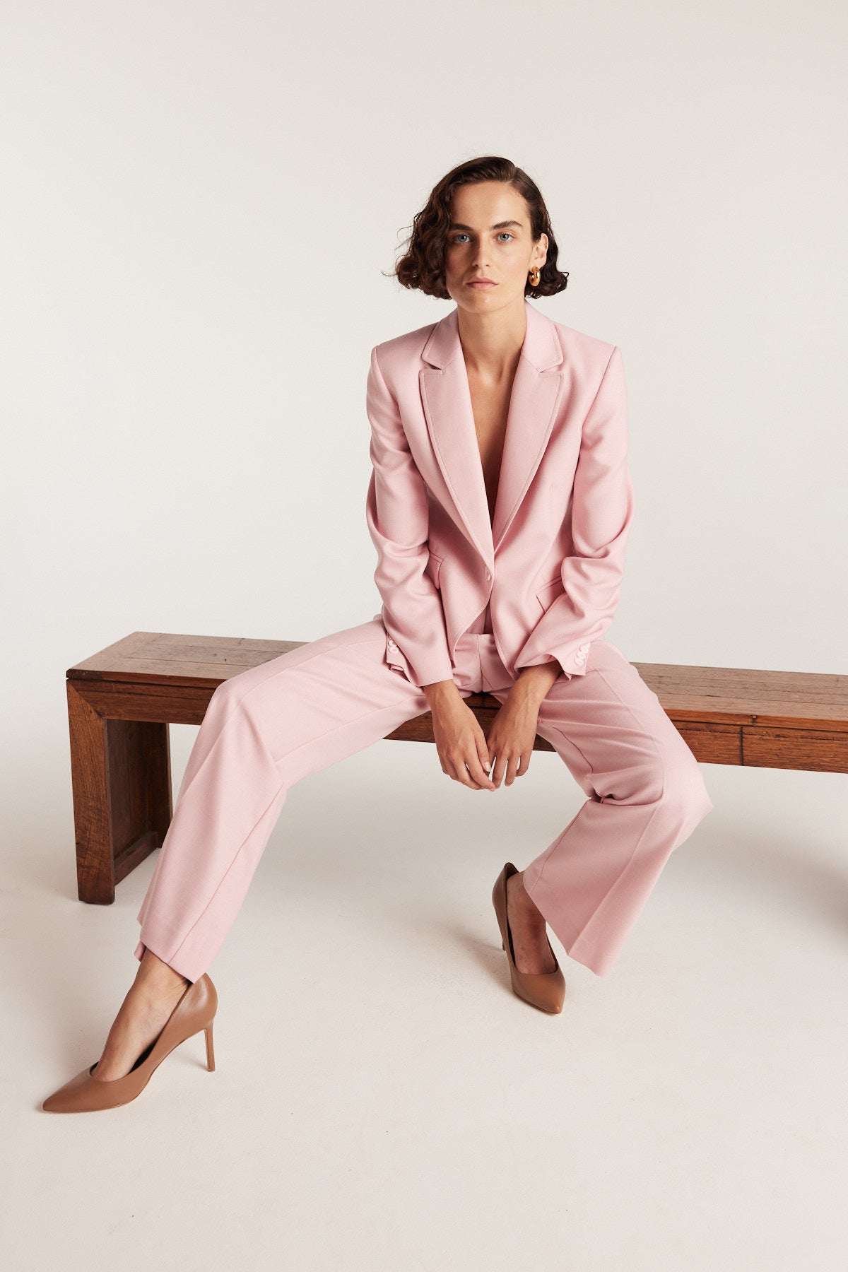 City Suit Jacket - Pink-Perri Cutten