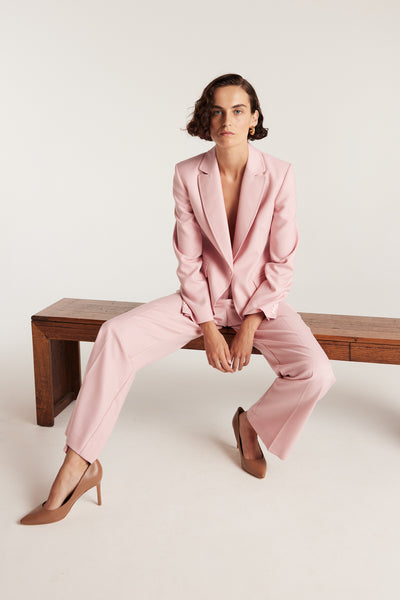 City Suit Jacket - Pink-Perri Cutten