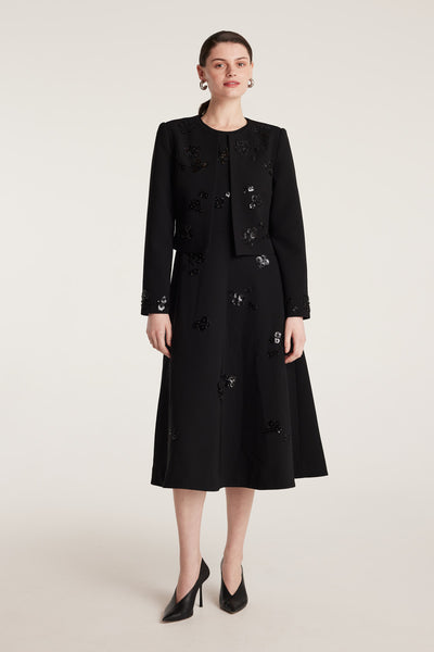 Embellished Jacket - Black-Perri Cutten