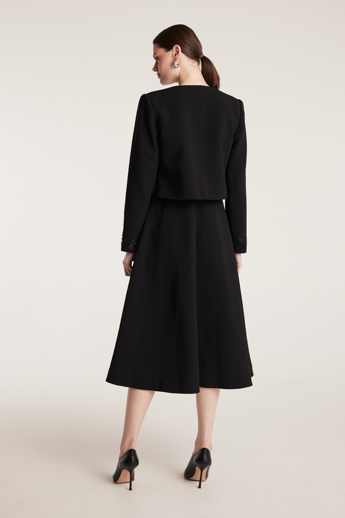 Embellished Jacket - Black-Perri Cutten