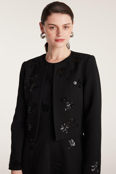 Embellished Jacket - Black-Perri Cutten