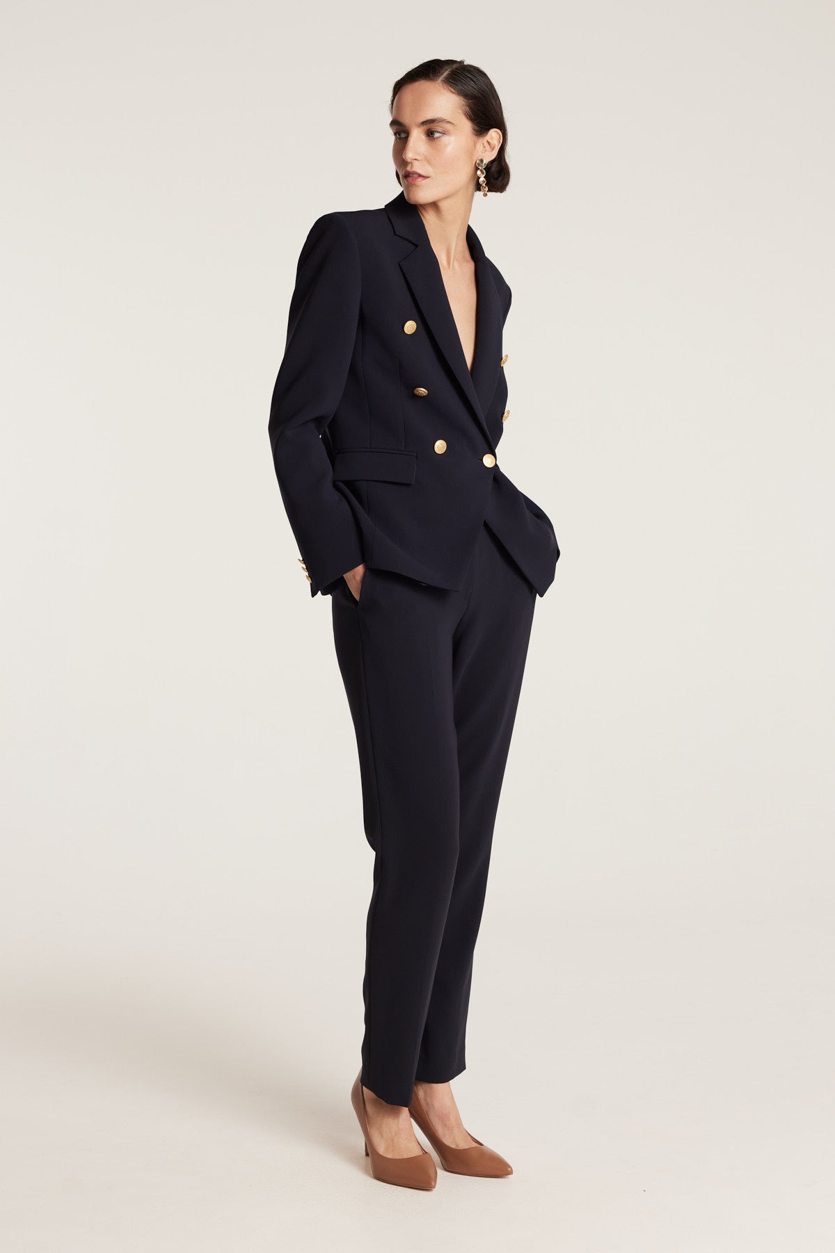 Modern Suit Jacket - Navy-Perri Cutten