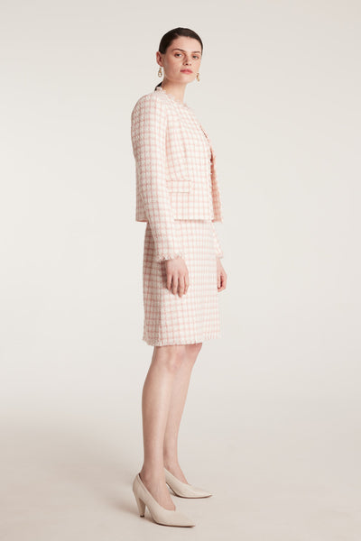 Texture Jacket - Pink/Tweed-Perri Cutten