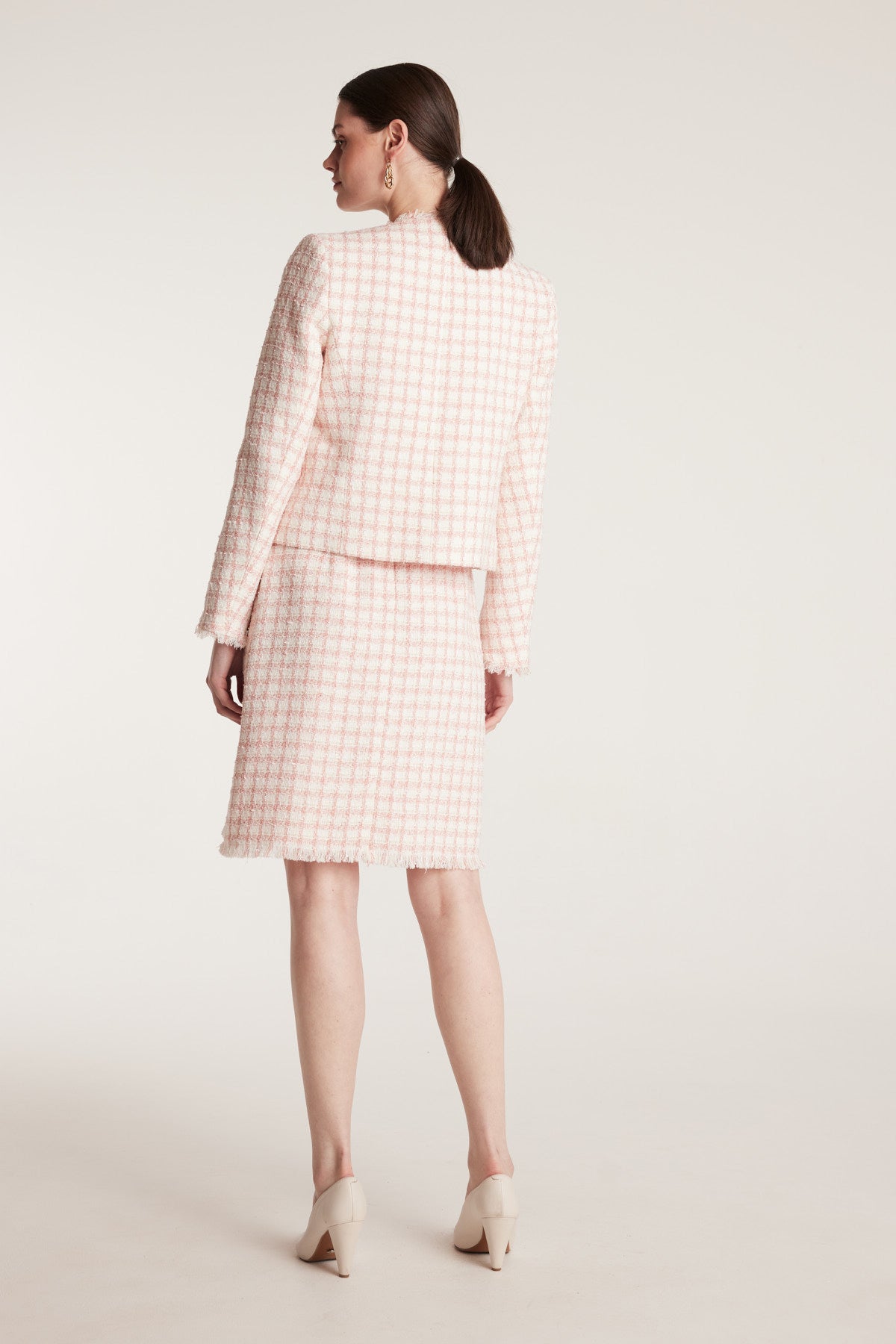 Texture Jacket - Pink/Tweed-Perri Cutten