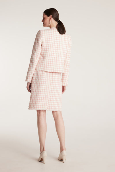 Texture Jacket - Pink/Tweed-Perri Cutten