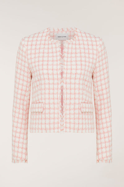Texture Jacket - Pink/Tweed-Perri Cutten
