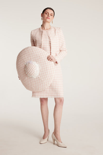 Texture Jacket - Pink/Tweed-Perri Cutten
