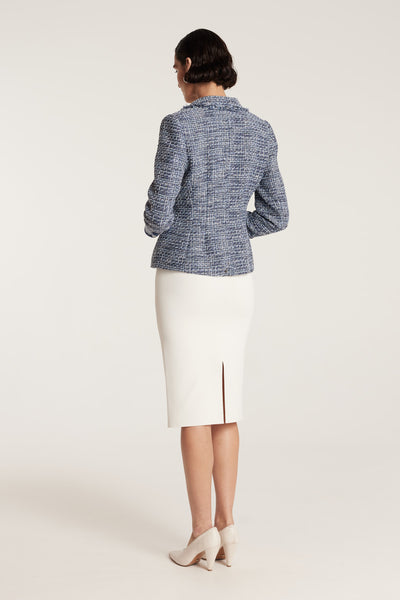 Tweed Blazer - Navy-Perri Cutten