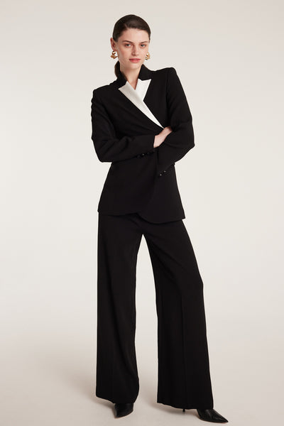 Tuxedo Jacket - Black-Perri Cutten