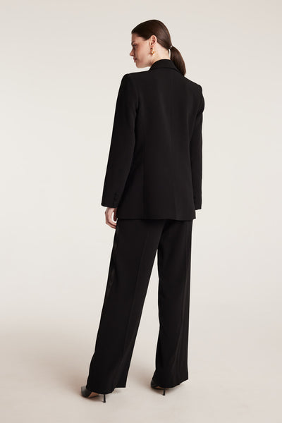 Tuxedo Jacket - Black-Perri Cutten