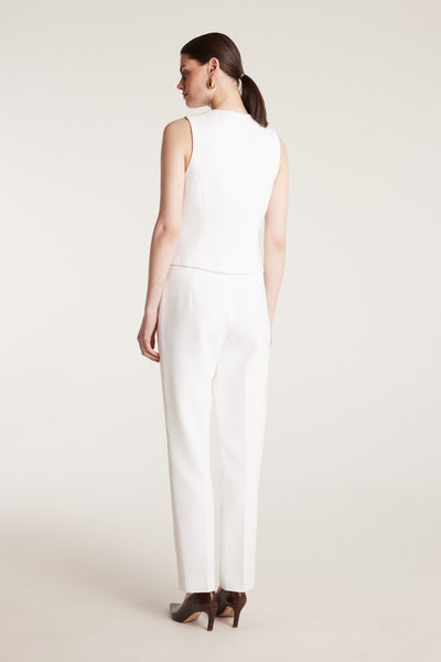 Suit Vest - Chalk White-Perri Cutten