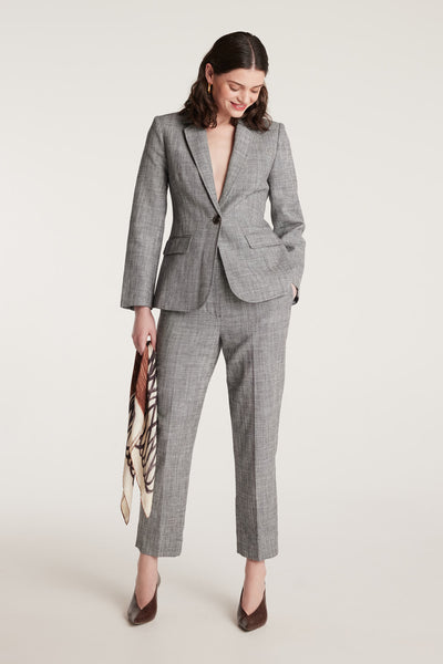 Tuscan Jacket - Black/White-Perri Cutten