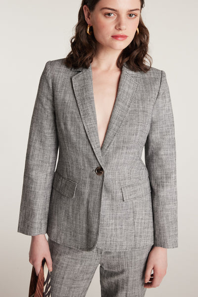 Tuscan Jacket - Black/White-Perri Cutten