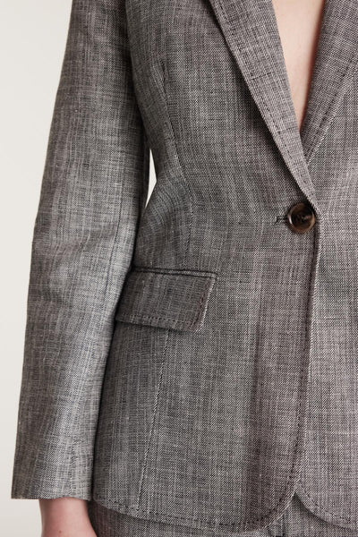 Tuscan Jacket - Black/White-Perri Cutten